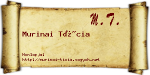 Murinai Tícia névjegykártya